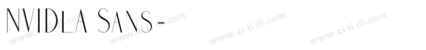 NVIDlA Sans字体转换
